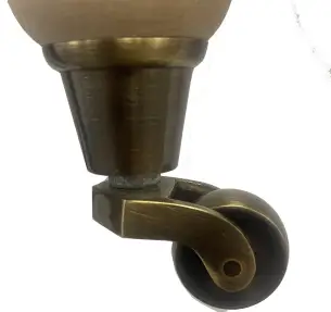 32mm Round Brushed Antique Castor