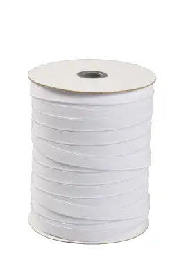 Click Here To Enlarge This Photo Of 12mm White Woven Elastic