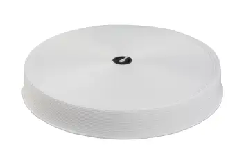 25mm White Elastic