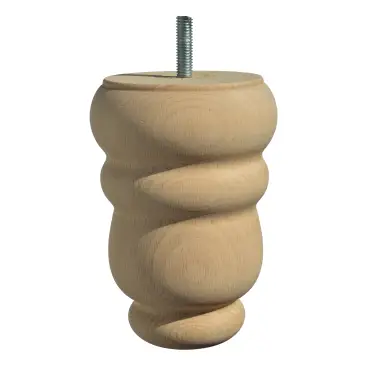 Click Here To Enlarge This Photo Of WF055 Turned Wooden Leg