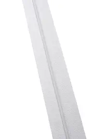 No 5 Zip Chain White